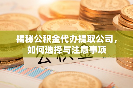 伊吾揭秘公积金代办提取公司，如何选择与注意事项
