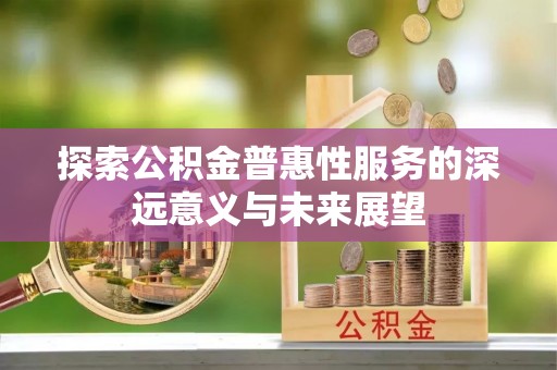 伊吾探索公积金普惠性服务的深远意义与未来展望