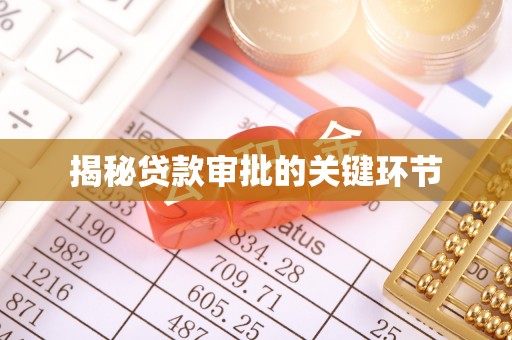 伊吾揭秘贷款审批的关键环节
